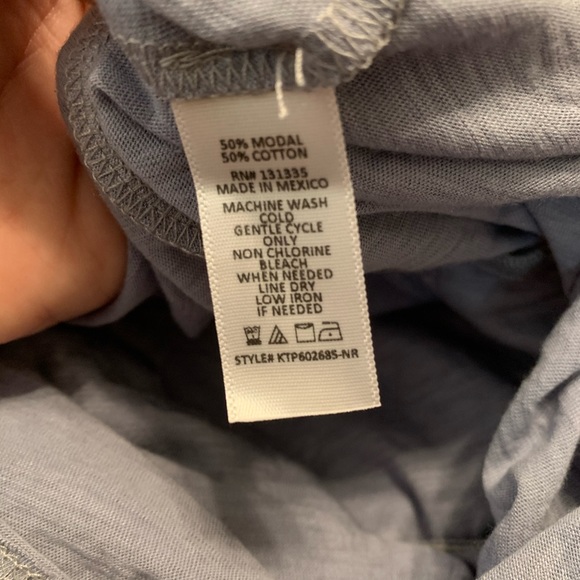 Socialite Tie Front Tank Top Chambray - Picture 6 of 6